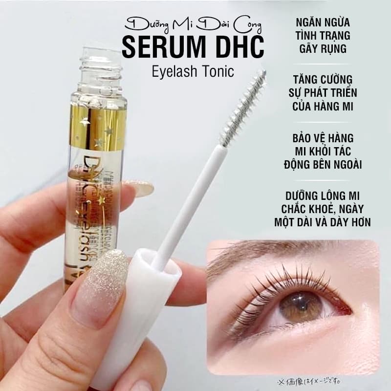 Serum dưỡng mi DHC Eyelash Tonic Nhật Bản mẫu mới - EVA